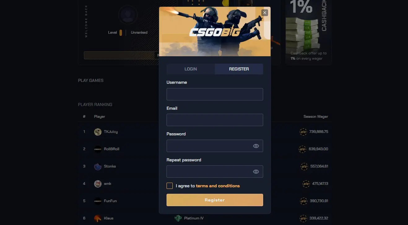 csgobig landing page