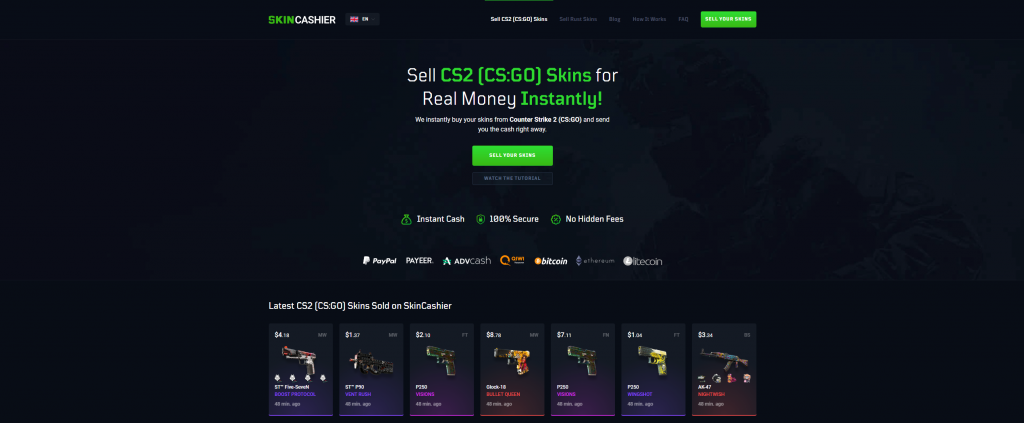 SkinCashier.com Guide